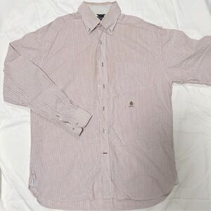 Tommy Hilfiger Mens Striped Oxford Shirt - 100% Cotton